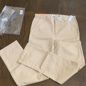 NWT Old Navy khakis boys school uniform long pants 18 regular skinny